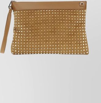 Christian Louboutin rectangular clutch bag wrist strap