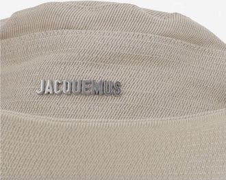 Jacquemus Mens Fisherman Hat White Linen