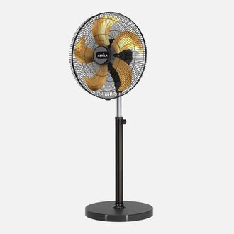Fabrilamp Abrila - Ventilador Industrial Crucero 152w 5 Velocidades Y 5 Aspas De Aluminio Fijo Y Rotatorio Alta Velocidad Orientable Manual 105-135x50x50 Cm
