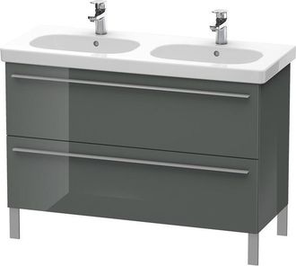 Duravit Duravit X-large Mueble De Pared 6518, 2 Extra&iacute;bles, 1150mm Para C&oacute;digo D 034812, Color (frente/cuerpo): Laca De Alto Brillo Dolomiti Grey - Xl65180383