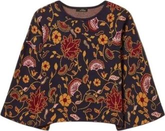 Twinset Truien & Vesten, Dames, Veelkleurig, XS, Actitude Jacquard Knit