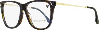 Victoria Beckham VB2636 Square Acetate Eyeglasses - Havana Blue