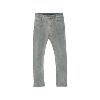 Rick Owens Detroit Faded-effect Five-pocket Jeans