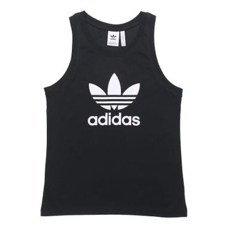 adidas originals Mens Trefoil logo Vest Black DV1509