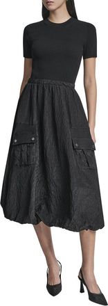 DKNY Mix Media Cargo Pocket Sweaterdress