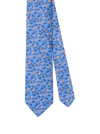Robert Talbott Robert Flowers Ribbed Silk Best of Class Necktie in Blue at Nordstrom