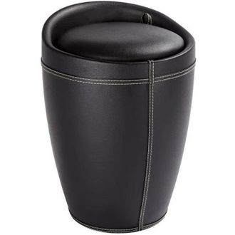 WENKO Candy Puf Multifuncional Negro 20 Litros