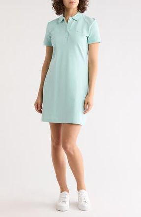 Lacoste Stretch Cotton Polo Dress in Pastille Mint at Nordstrom Rack, Size 42
