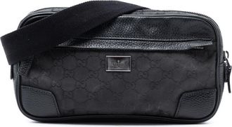 Gucci Pre-owned Gucci GG Nylon Waist Sling Bag Unisex 336672 213317