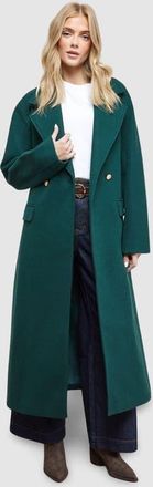 Oasis Tie Belt Detail Midi Coat in Forest at Nordstrom, Size 4