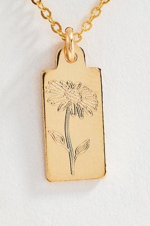 Set & Stones Tawney Birth Flower Necklace
