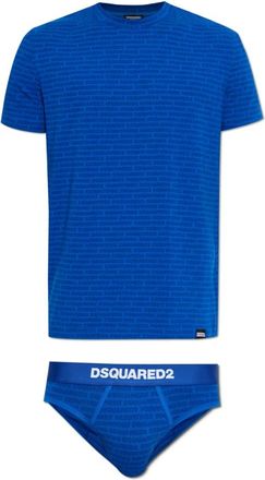 Dsquared2 Hombre, Pijama, Azul, Talla: S
