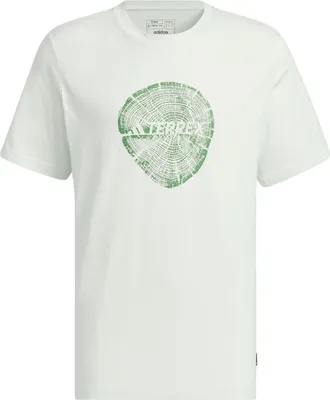 adidas Big Logo Polygiene 180 GSM T-shirt Asia Sizing White Green IS0295