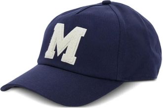 Moncler Cappello da baseball con logo - Blu