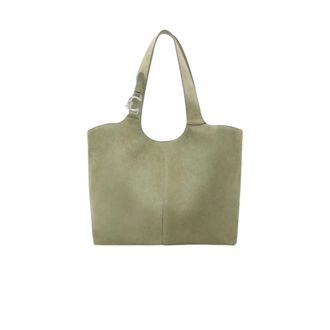 Coccinelle C-Easy Suede Shopper - Dames - Shoppers - Groen - ONE Size - Leer - Tassen