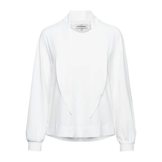 &Co Woman Lange Mouw Cr&ecirc;pe Top - Dames - Blouses & Shirts - Wit - Maat: 3XL Poliester