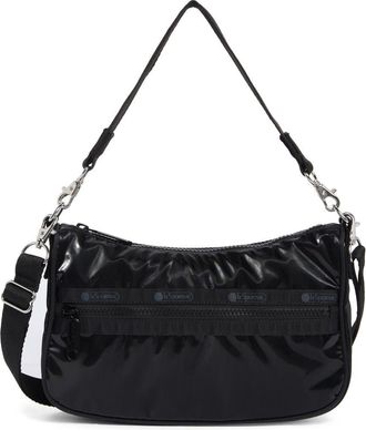 LeSportsac Small Convertible Shoulder Bag in Black Shine at Nordstrom Rack