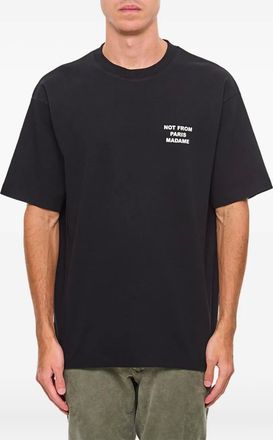 Drôle de Monsieur T-shirt girocollo Slogan - Nero