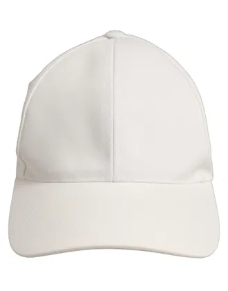 Dolce & Gabbana HAT10044 Cotton Baseball Cap - White