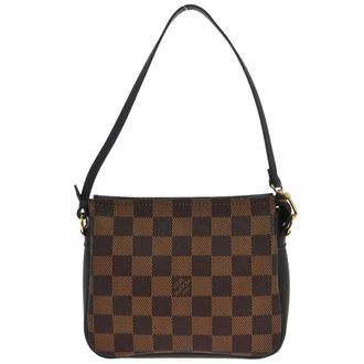 Louis Vuitton Trousse Make Up Damier Brown Canvas Handbag (Pre-Owned)