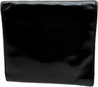 Gucci Pre-owned Vintage Portemonnee - Dames - Vintage Accessoires - Zwart - ONE Size - Leer - Vintage