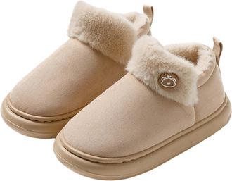 Generic Womens Slippers Fuzzy Fleece Lined Boots Fluffy Memory Foam Suede Fur Comfort House Shoes Christmas Gifts