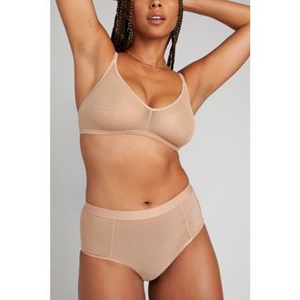 Negative Underwear Sieve Non-Wire Bra in Buff at Nordstrom, Size X-Small