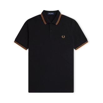 Fred Perry Hombre, Camisetas, Negro, Talla: S