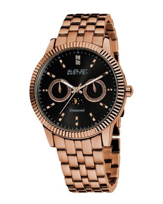 August Steiner Mens Casual Diamond Watch