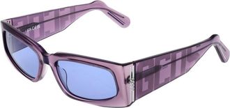 GCDS Purple Acetate Sunglasses