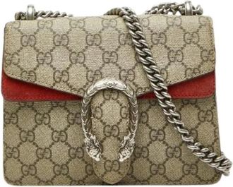 Gucci Pre-owned Suede Shoulder Bag - Dames - Vintage Schoudertas - Veelkleurig - ONE Size - Su&egrave;de - Vintage