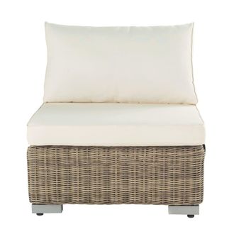 Maisons du monde M&oacute;dulo sin brazos de jard&iacute;n de resina trenzada reciclada