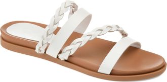 Journee Collection Women & apos;s Colette Medium and Wide Width Flat Sandals