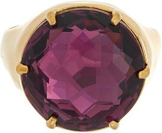 Oscar De La Renta Crystal Signet Ring