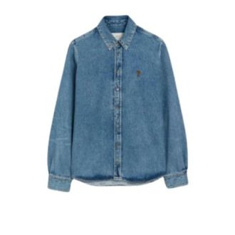 Ami Stylish Shirts for Men - male - Ami Paris - Denim Shirts - Blue - S - Shirts