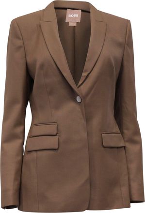 BOSS Boss Juicylara Blazer in Brown Virgin Wool