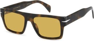 Eyewear by David Beckham DB 7161/S - Heren - Zonnebrillen - Bruin - 54 MM - Accessoires