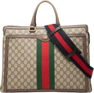 Gucci unisex, Pre-owned, Beige, Maat: ONE Size Leer