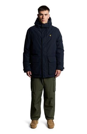 Lyle & Scott Long Sleeve Hooded Membrane Parka in Dark Navy at Nordstrom, Size Xx-Large