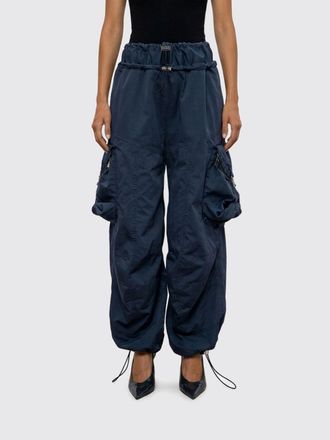 The Attico High-Waisted Wide-Leg Cargo Trousers in Cotton