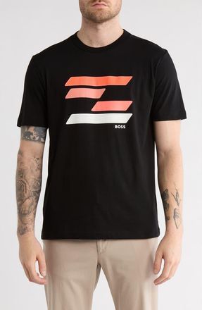 BOSS Logo Cotton Graphic T-Shirt in Black at Nordstrom Rack, Size Xx-Large
