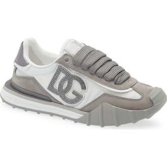 Dolce & Gabbana Athletic Sneaker in Bianco/Grafite at Nordstrom, Size 11.5Us
