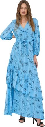 IVY OAK IVY Oak, Dames, Jurken, Blauw, Maat: XS Viscose