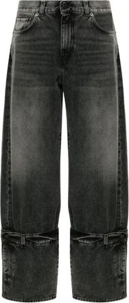 Haikure Straight Jeans, female, Black, Size: W25 Black Straight Leg Jeans for Women