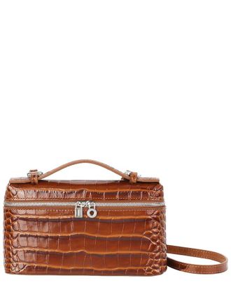 Tiffany & Fred Croc-Embossed Mini Leather Tote