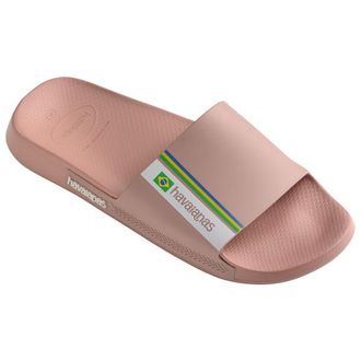 Havaianas Slide Brasil Sandalen - Unisex | braun/rosa