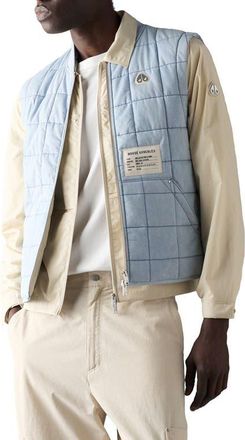 Moose Knuckles Down Denim Liner Vest in Light Denim at Nordstrom, Size X-Large