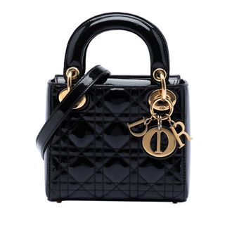 Dior Pre-owned Dior Mini Patent Cannage Lady Dior Ladies K0XQ2OMHBIMA4WGH