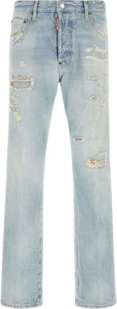 Dsquared2 70s Jeans - Heren - Regular Fit Jeans - Blauw - M - Katoen - Jeans