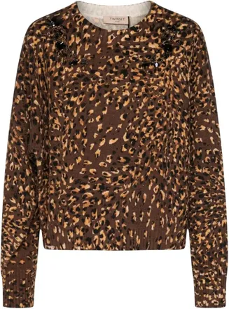 Twinset Donna, Maglie, Marrone, XS, new
